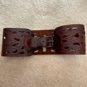 Motif 56 Genuine Leather Statement Belt